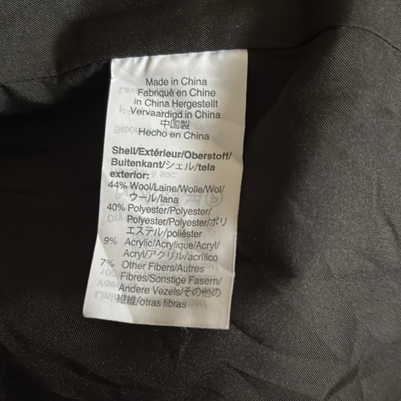 NWT, J.Crew Factory City Coat, Wool Blend & Zippered, Size 6 - Picture 8 of 8